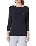 Emporio Armani Underwear Womens 164440 1P289 00020 T-Shirt, Black, S