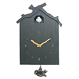 JRZTC Kuckucksuhr, Design Uhr Pendel, Holz Wandkunst Home Wohnzimmer Küche Büro Tischplatte Wanddek