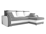 Ecksofa Kristofer Lux, Eckcouch Couch! mit Schlaffunktion, Zwei Bettkasten, Farbauswahl, Wohnlandschaft! Bettfunktion! Design L-Form Sofa! Seite Universal! (Florida 01 + Rain 01.)