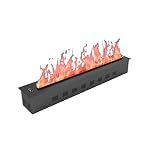 59 '' Elektrische Kamineinsätze, eingebraucht und in der Wand eingebaute Elektrik Kaminheizung mit einstellbarer 6 Flammenbettfarben Fernbedienung und intelligent LCD Bildschirm, Überhitzungsschutz, 7
