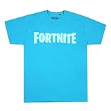 Fortnite Jungen Logo T-Shirt, blau, 14 J