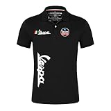 MYJOYSUE Men Summer Casual Short Sleeve Cotton Vespa T-Shirt Single Button Placket Plain Unisex Polo Hemd Round Neck S
