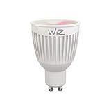 Wiz 2-Pack Smartes LED-Leuchtmittel, Kolbenform GU10, weiß farbig, WLAN-schaltbar Dimmbar; 64.000 Weißschattierungen + 16 Mio Farben Alexa-Google Home kompatibel mit Fernbedienung