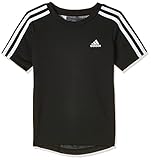 adidas GN1496 B 3S T T-Shirt Boys Black/White 3-4Y