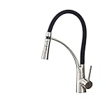 Matte Black Kitchen Armaturen Chrom Led Pull Down Küchenmischer Tap 360 Rotation Wasserkran Für Küchen Einzelg