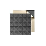 LiuzheZ Akustische Schaumstoffe, Pyramide Akustikplatten Selbstklebende Schallabsorption Panels Schalldichte Schaumstoffe Für Wanddekoration Dicke: 8 cm(Size:50 * 50 * 8CM,Color:A)