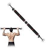 JOHNHARO Klimmzugstange Türrahmen, 1 Stück Metall und Schaumstoff, Klimmzugstange 60–100 cm, verstellbare Länge, Trainingsgerät für Zuhause, Fitnessstudio, unterstützt bis zu 150 kg