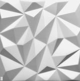 5qm / 3D Wandpaneele Wandverkleidung Deckenpaneele Platten Paneele ZIRKON Weiß POLYSTYROL MATERIAL (5qm = 20Stück)