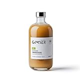 GIMBER Biologisches Ingwerkonzentrat 500 ml | Alkoholfreies Bio-Getränk aus Ingwer, Zitrone und Kräutern | Premium Ingwer E