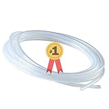 Kin'Fld - Silikonschlauch in Lebensmittelqualität - ID 6mm x OD 8mm Dicke 1mm 10 Meter, transparent - LFGB und FDA S