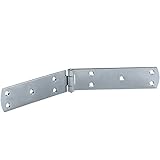 Gedotec französische Kistenbänder schwere Torbänder Ladenbänder aus Stahl | 400 x 40 mm | Torband blau verzinkt | Scharnier Materialstärke 3,0 mm | 1 Stück - Türscharnier Metall zum Schraub