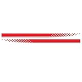 GY 1 Paar Auto Aufkleber Seitenstreifen Seitenaufkleber Universal Gestreifte Auto-Aufkleber Zubehör,Car Racing Body Auto Karosserie Seitenstreifen Aufkleber Fü