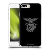 Head Case Designs Offiziell Offizielle S.L. Benfica Schwarz 2021/22 Crest Soft Gel Handyhülle Hülle kompatibel mit Apple iPhone 7 Plus/iPhone 8