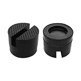 YIXISI 2 Stücke Universelle Wagenheber Gummiauflage mit Nut, mittlere Größe, Jack Pads Schlitzrahmen Protector Adapter für Wagenheber und Hebebü
