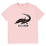 Monster Hunter Online T-Shirt,Videospiel Mho 3D Gedruckt 100% Baumwolle Rosa Short Sleeve Für Sommer-Geschenk-Studenten D M