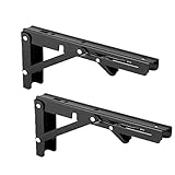 Wandhalter Regalkonsolen Klappkonsolen Edelstahlkonsolen Schwerlastkonsolen Konsolen Rechtwinklige Wandmontage Regalkonsolen FüR Haus KüChe BüRo Grill(Color:B,Size:25cm10in)