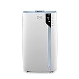 De'Longhi Pinguino PAC EX UV-Carelight, mobiles Klimagerät mit Abluftschlauch & UVC Bestrahlung, Entfeuchter & Ventilator, Klimaanlage für Räume bis 120 m³, Staubfilter & ECO Realfeel, weiß