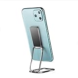 (Schwarz) Handyhalter Mini Faltbare Handyhalterung kann den Betrachtungswinkel einstellen, Handybasis: Ständer, Flexible Handyhalterung, Kompatibel mit allen Handys (Schwarz, Silber und Gold)