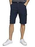 TOM TAILOR Herren 1026090 Josh Slim Cargo Bermuda Shorts, 10932-Sailor Blue, XXL