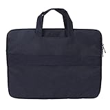 PUSOKEI Laptoptasche, Plüschfutter, Stoßdämpfung, Stoßfestigkeit, DREI Schichten, Wasserabweisende Laptophülle, Laptoptasche mit Zugstangenriemen, Alltags- und Reiseartikel(Marineblau 15,6')