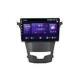 MGYQ Android 10.0 Autoradio Double Din Für SsangYong Actyon 2013-2017 GPS-Navigation 9-Zoll-Headunit Touchscreen MP5 Multimedia-Player Radio-Video-Receiver 4G LTE WiFi Carplay,6g+128g