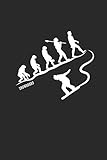 SNOWBOARD: Notizbuch Snowboard Notebook Snowboarder Journal 6x9 karo k