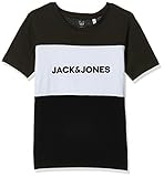 Jack & Jones Jungen JJELOGO Blocking Tee SS JR Shirt, Forest Night, 176