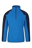 Mountain Warehouse Ashbourne Fleecejacke Für Kinder - Leichte Jacke, bequemer Kindermantel, atmungsaktive Jacke Für Mädchen und Jungen - Für Reisen, Wandern, Winter Blau 11-12 J