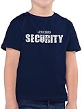 Geschwister Bruder und Schwester - Little Sister Security - 164 (14/15 Jahre) - Dunkelblau - Bruder - F130K - Kinder Tshirts und T-Shirt für Jung