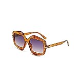 FEIHAIYANY Damen-Sonnenbrille, T-förmig, geeignet für Frauen, Sonnenbrille mit dickem Rahmen, geeignet für den täglichen Einkauf, und zum Tragen am Strand (Farbe: mehrfarbig)