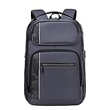 GJHYJK Casual Daypackmit USB-Ladeanschluss Anti-Diebstahl-Laptop-Rucksack Herren Damen Geschäftsreiserucksack Schulrucksack,Grey-48CM