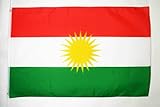 AZ FLAG Flagge Kurdistan 90x60cm - KURDEN Fahne 60 x 90 cm - flaggen Top Q