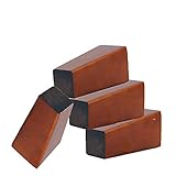 4 Stück Massivholz Möbel Sofa Beine Ersatz Holz Couch Bank Stuhl Holzmöbelbeine Die großen Sofabeine sind für Couchtische und Bettbeine geeignet, mit Schrauben und Filzgleiter (Size:15
