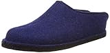 Haflinger Flair Smily, Pantoffeln, Unisex-Erwachsene, Filz aus reiner Wolle, Blau (Kaskade 68), 38 EU