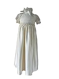 Cocolina Anastasia Traditionelles Taufkleid mit Kopfband extra lang Neu (74/80: 9-12M)