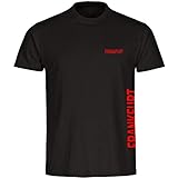 Multifanshop Kinder T-Shirt Frankfurt seitlich - Schriftzug auf der Brust und auf der Seite - schwarz - Größe 92 bis 176 - Fußball Fanartikel Fanshop,Farbe:schwarz,Größe:164