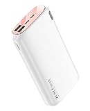 Kuulaa Powerbank 26800mAh Externer Akku Makrone Farbe Dual Output Tragbares Ladegerät Externer Batterie Pack for iPhone XR/XS/X / 8/7/6, iPad, Samsung, Huawei(Normale Geschwindigkeit, Weiß)