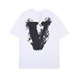 Herren V Smoke Demon Angel T-Shirts,Weiß,M