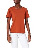 edc by ESPRIT Damen 071CC1K307 T-Shirt, 810/RUST ORANGE, M