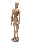 Meister Gliederpuppe 20 cm Hoch aus Feinem Samakholz FSC, Mannequin - Zeichenpuppe - Modellpupp
