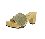 Softclox S3547 Esmeralda Kaschmir - Damen Schuhe offene Schuhe - 07-Khaki, Größe:40 EU