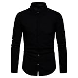 Henley Hemd Herren Frühling Herbst Trend Mode Schneeflocke Bronzieren Druck Herren Langarm Shirt Slim Fit Stretch Stehkragen Weihnachten Männer Freizeithemden G-Black XXL