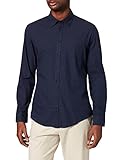 Seidensticker Herren Slim Fit Langarm Twill Hemd, dunkelblau, XXL