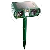 Gardigo Solar Ultraschall Tierabwehr mit Bewegungssensor I Katzenschreck, Hundeschreck, Marderabwehr und Vogelabw