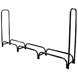 FGVDJ Brennholzregal, Outdoor/Indoor Holzlager-Brennholzhalter, Heavy Duty Stahl-Log-Rack, hält Brennholz trocken (135.2 * 13.7 * 45.6in)
