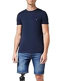 Tommy Hilfiger Herren CORE Stretch Slim CNECK Tee T-Shirt, Blau (Navy Blazer 416), X-Larg