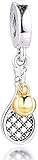 LGUC Armbänder Armsch muck in Bijouterie 2019 Sommer Tennisschläger und Ball baumeln 925 Sterling Silber DIY Passend für Original Pandora Charm Schmuck