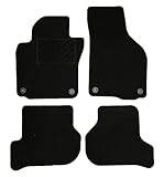 Beyner Fußmatten Auto Set - Volkswagen VW Golf Vi 2008-2012 - Schwarz - Nadelfilz - Automatten - Auto Teppiche S