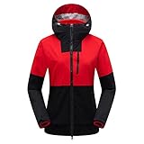 Vmiozizc Women's Waterproof Rain Jacket Windproof Winter Coats Warm Fleece Thicken Removable Hooded Snowboard Mountain Raincoat-Medium,R