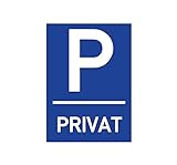 Privatparkplatz Schild Parken Verboten Privat Halteverbot Parkplatz Privat Blau Klares Zeichen für Parkverbot Parkplatz Schilder Privatgrundstück